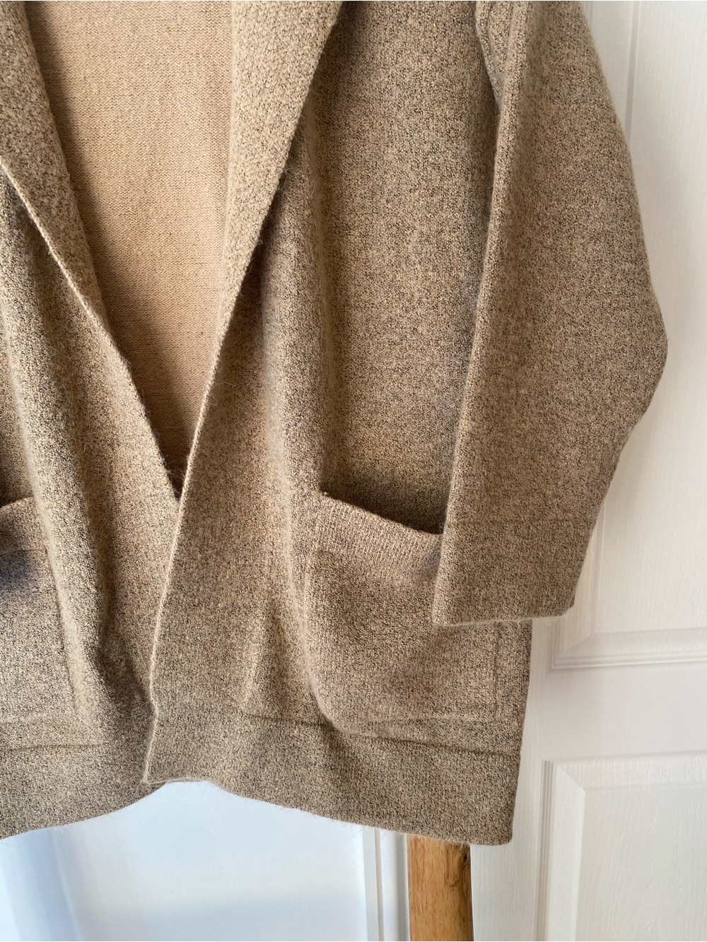 Thread & Supply Open-Front Cardigan Sweater Camel Brown Size Small Fall Layering - Picture 6 of 9